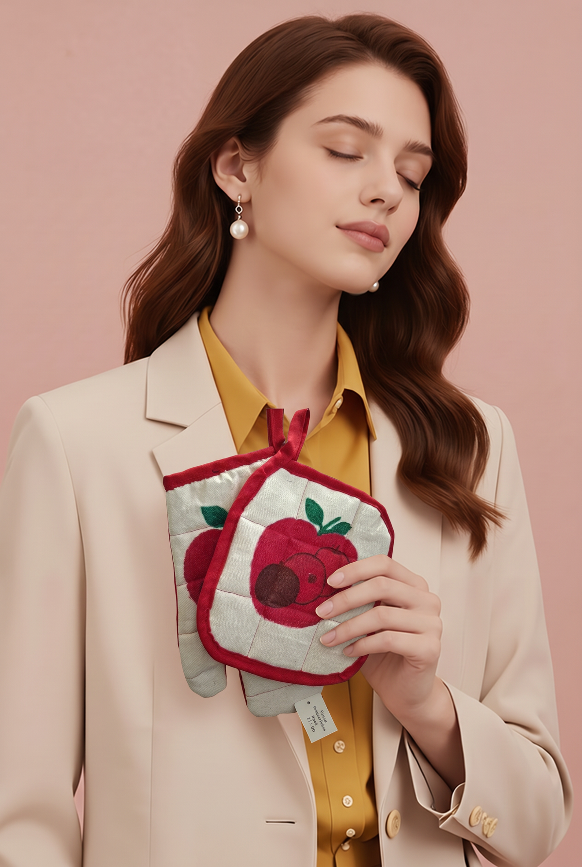Household>Kitchen Accessories                      Potholder & Mitt Set