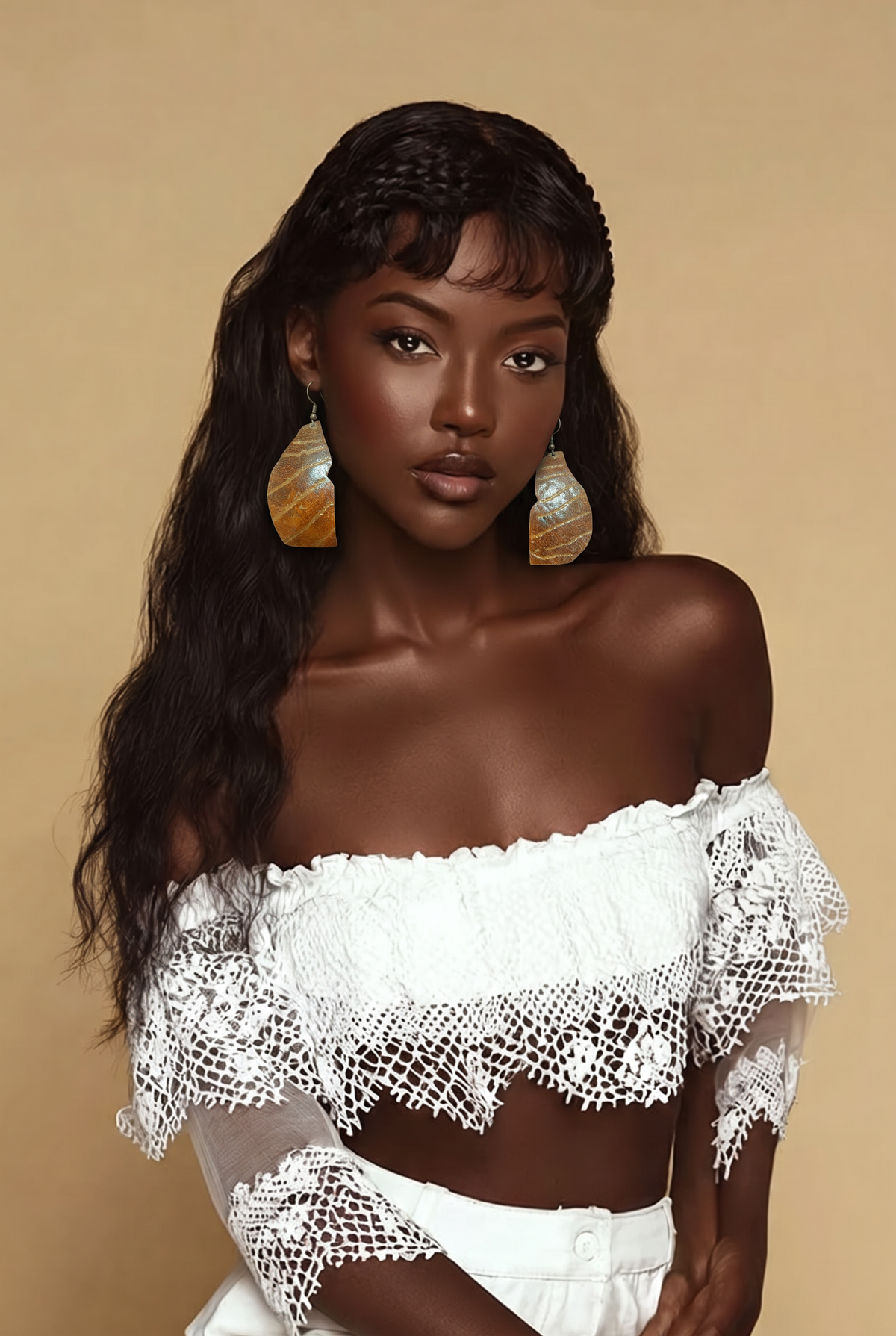 Accessory>Jewelry                               Earrings (Coconut Shell)