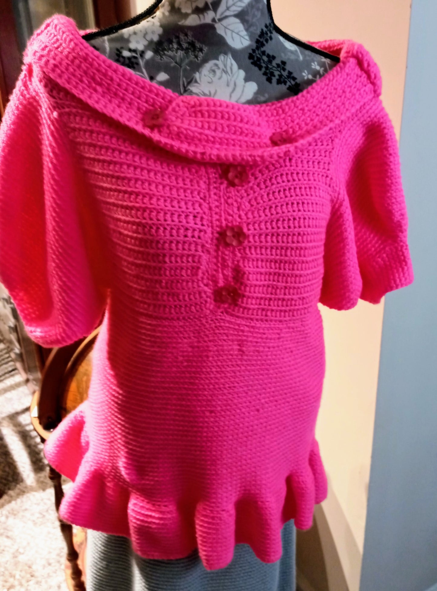 Apparel Corner - Adult Dress Top - Bright Pink