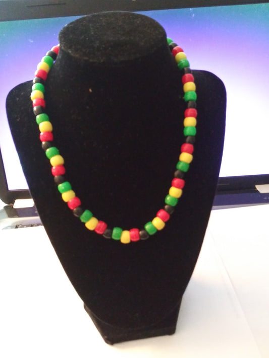 Jamaican Corner - Beaded Necklace - Large