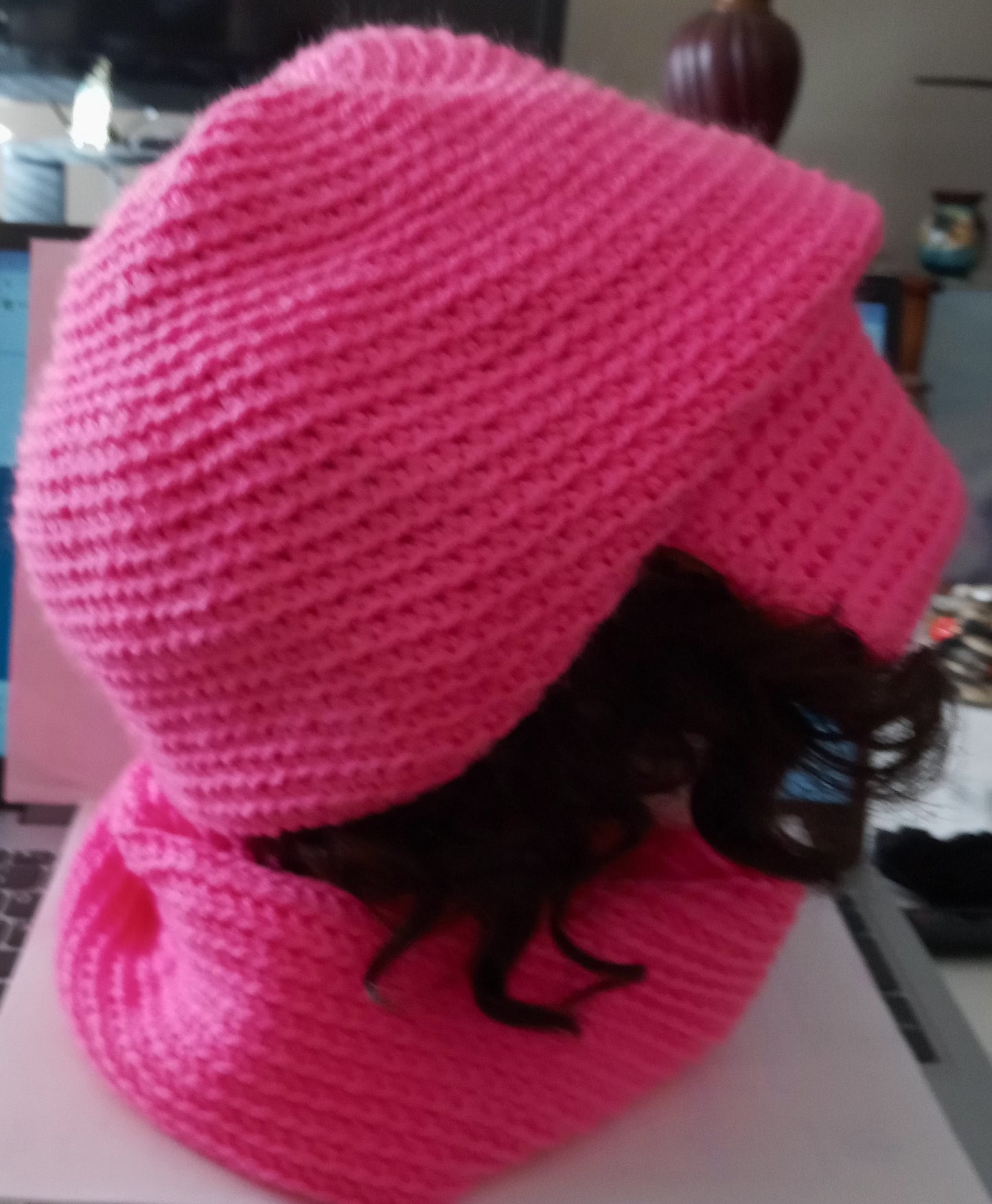 Apparel Accessory Corner - Beenie with Peak and Neck Scarf Set