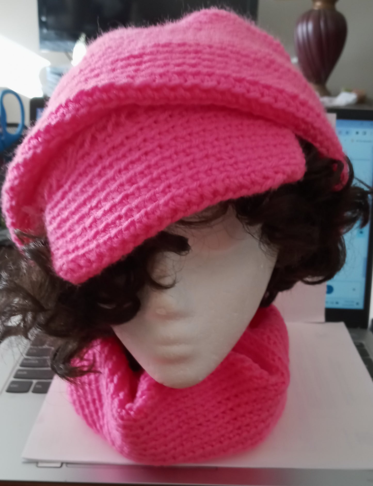 Apparel Accessory Corner - Beenie with Peak and Neck Scarf Set