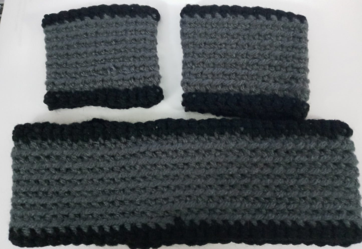 Activity Accessory Corner - Headband and Wristband Set - Grey with Black