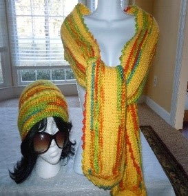 Apparel Accessory Corner - Beenie and Open Long Scarf Set