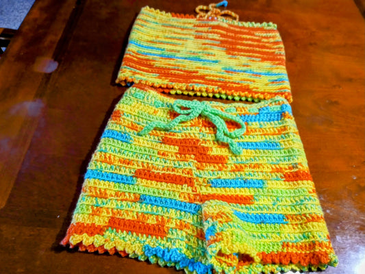 Beach Corner - Shorts and Tube Top Set -MED