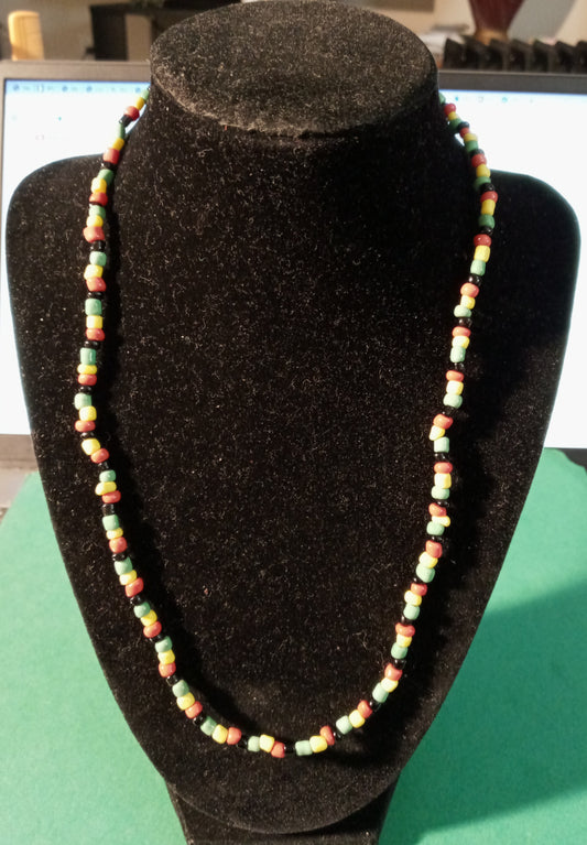 Jamaican Corner - Beaded Necklace - Small