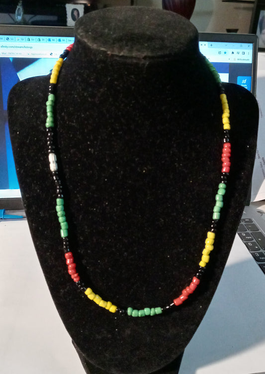 Jamaican Corner - Beaded Necklace - Small