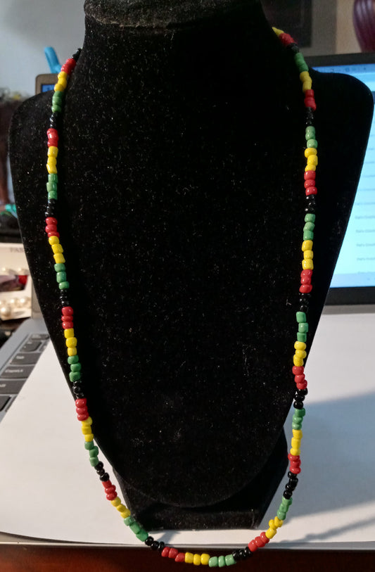 Jamaican Corner - Beaded Necklace - Small