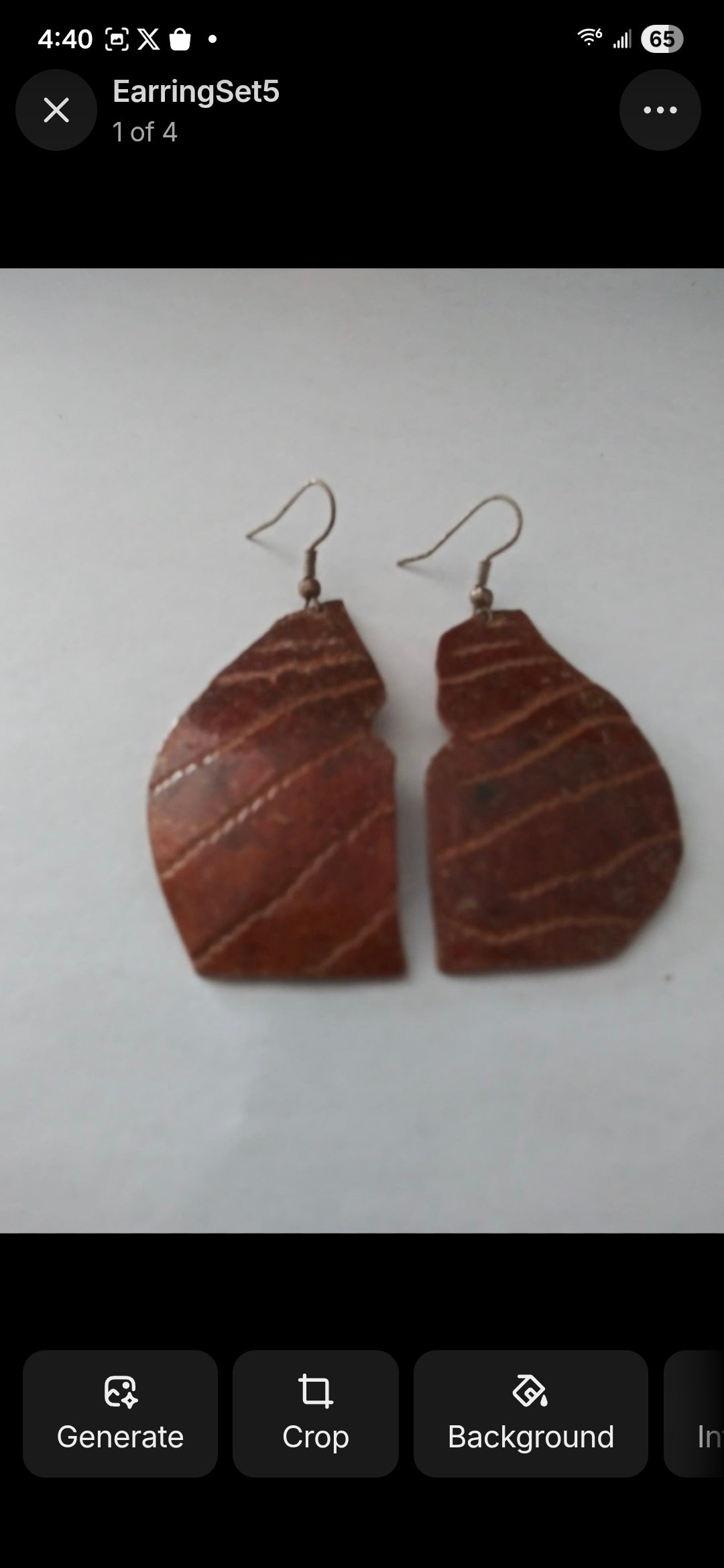 Accessory>Jewelry                               Earrings (Coconut Shell)