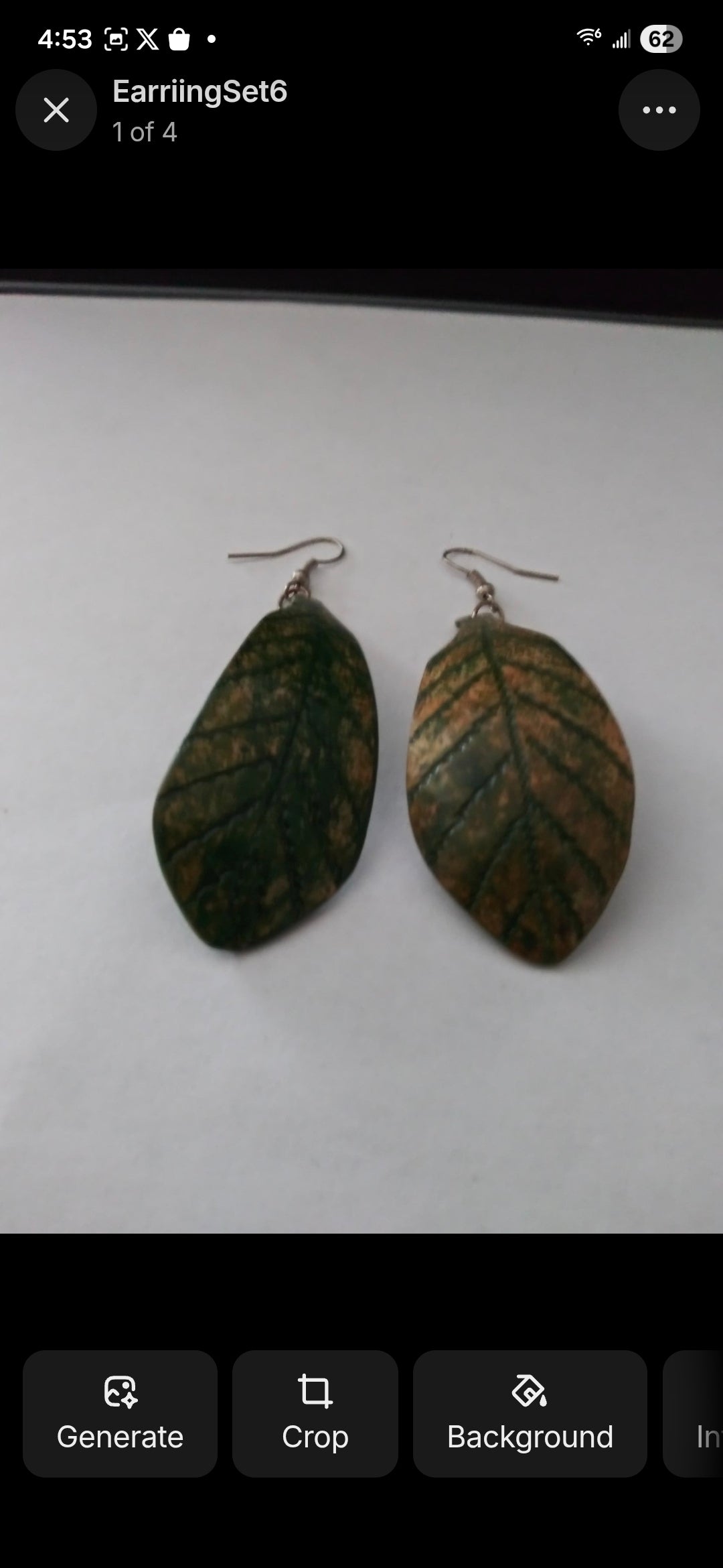 Accessory>Jewelry                               Earrings (Coconut Shell)