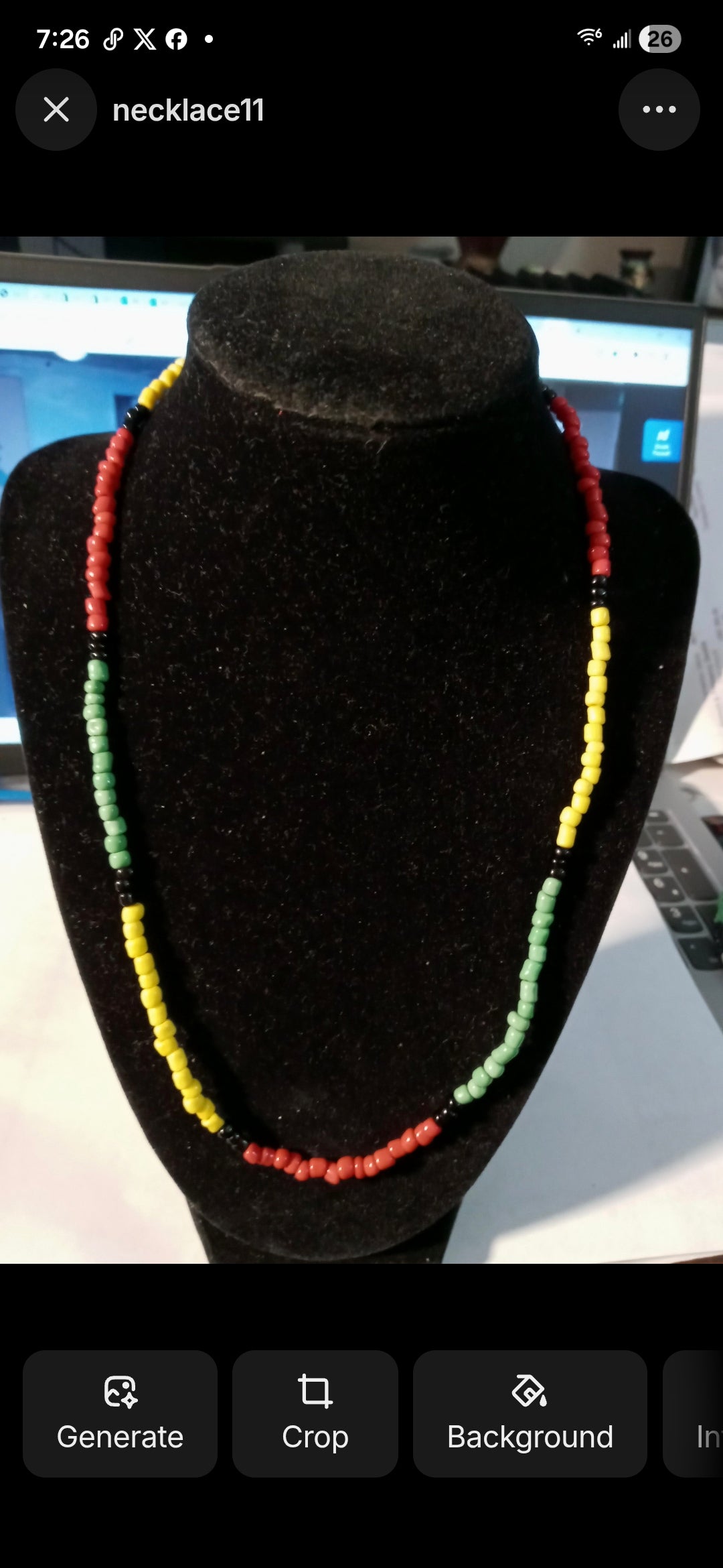 Accessory>Jewelry                             Necklace (beaded) - (SML)