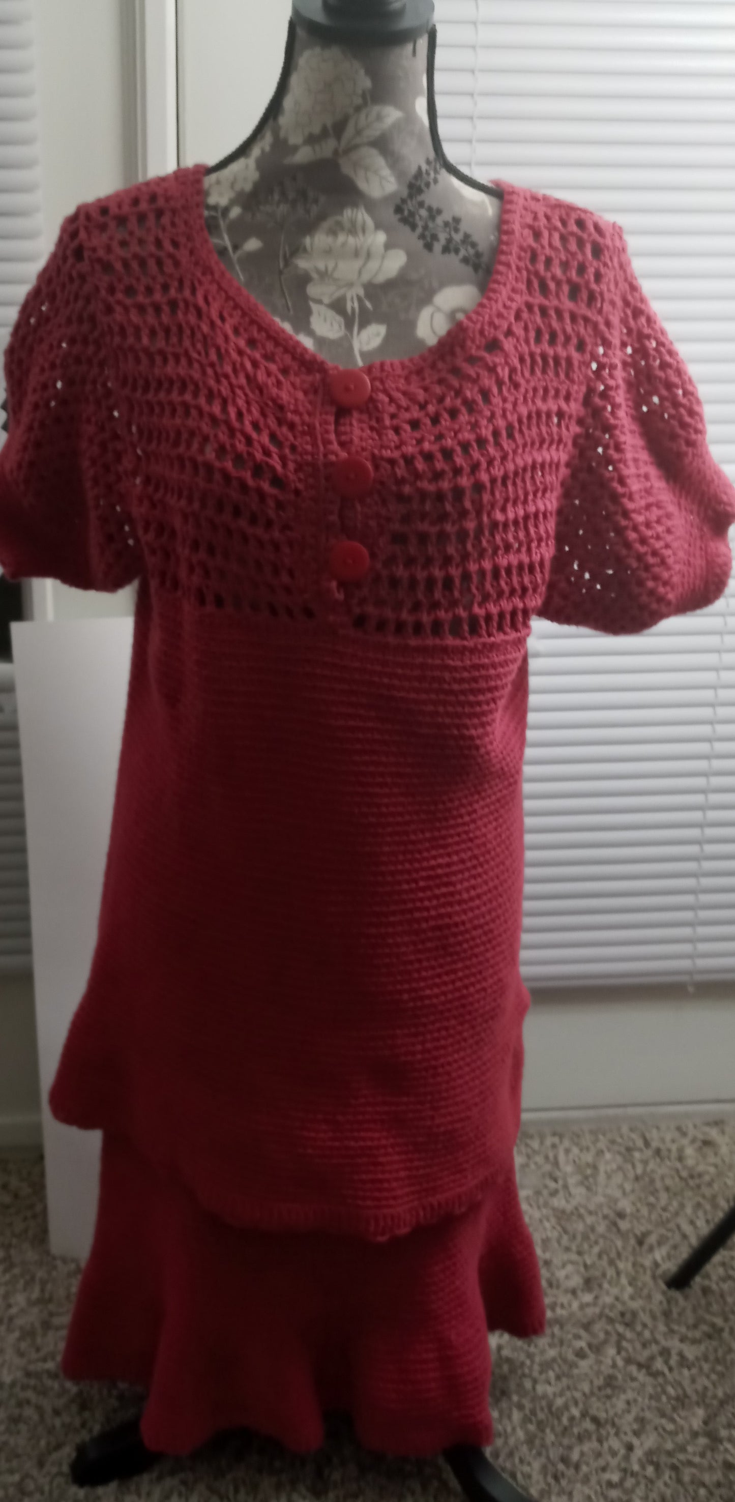 Apparel Corner - Adult Skirt Suit - Red
