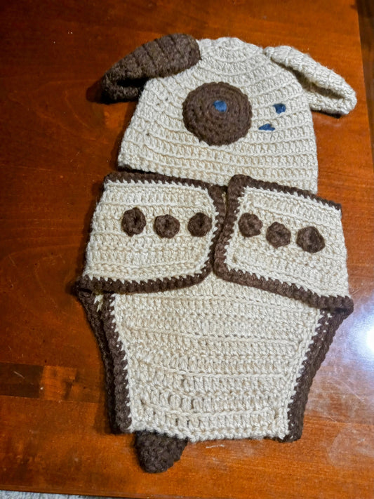 Baby Corner - Diaper Cover with Beenie
