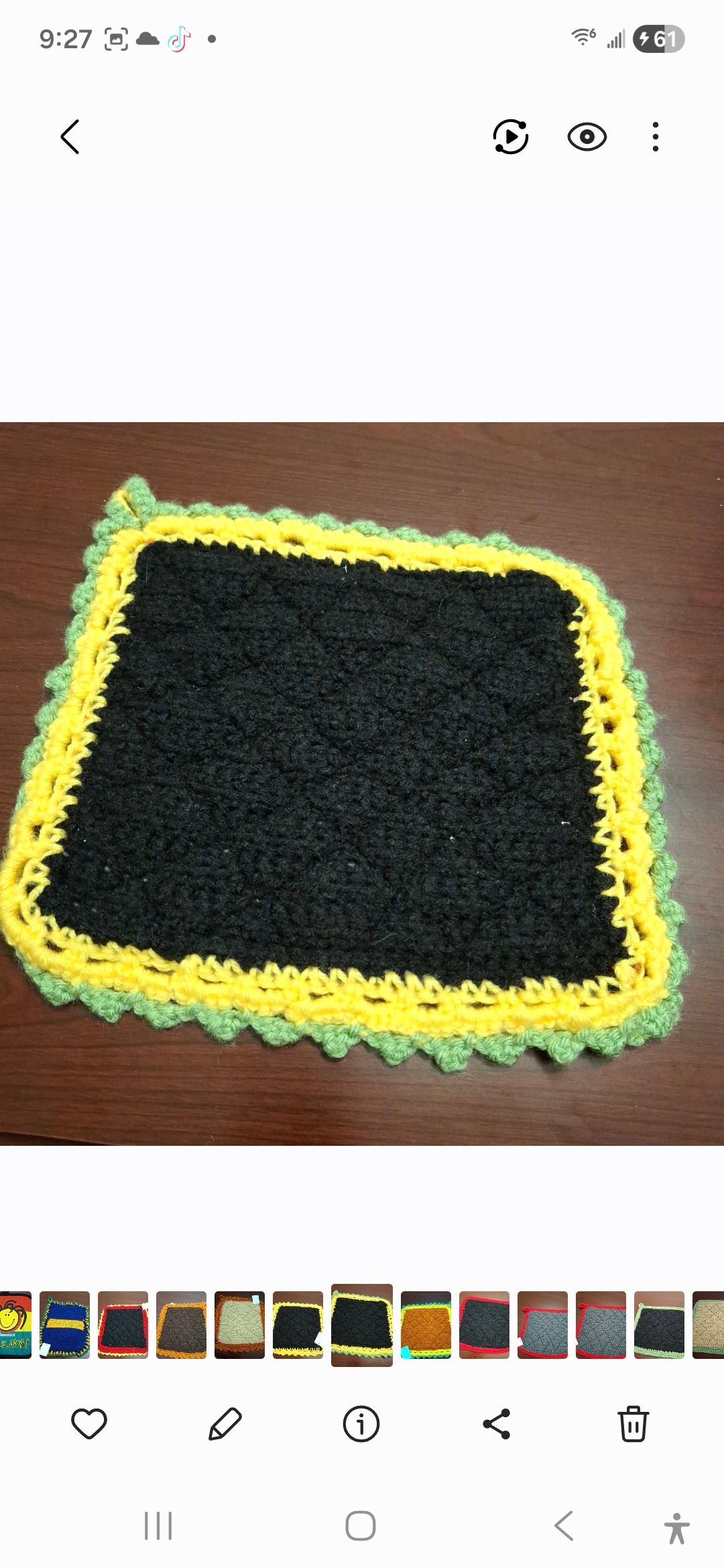 Household>Kitchen                          Potholder (Crochet)