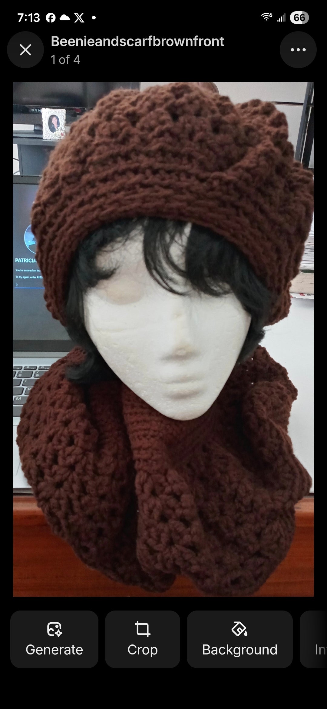 Apparel>Accessories                                          Beret & Neck Scarf Set